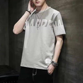 มาใหม่พร้อมส่ง เสื้อยืดผูู้ชายลายแท่สไตล์เกาหลี ผ้าดีใส่สบาย มี4สี (M-3XL)