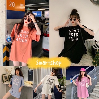 Smart เสื้อ DEMO -Oversize- สีสดใส สไตล์เกาหลีน่ารัก เสื้อยืดนิ่ม แขนสั้นแฟชั่น เนื้อผ้าดี T6655