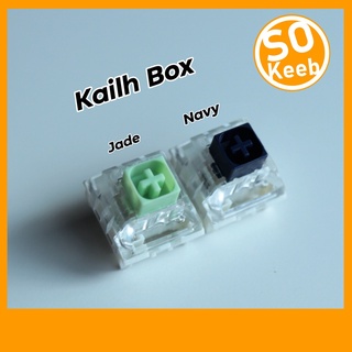 NovelKeys x Kailh Box Thick Clicks Jade และ Navy Switch (Clicky) 10 ชิ้น Mechanical Keyboard Switch