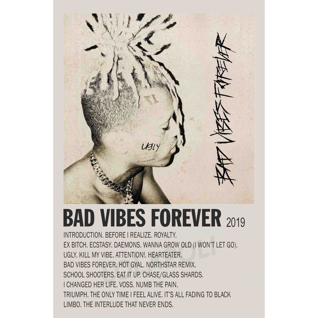 โปสเตอร์ปกอัลบั้ม Bad Vibes Forever - XXXTentacion