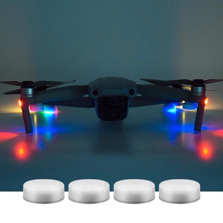 ไฟแฟลชนําทาง RGB LED สําหรับโดรน DJI Mavic Air Air 2 Mini Pro 2 Spark Phantom 3 4 4 ชิ้น