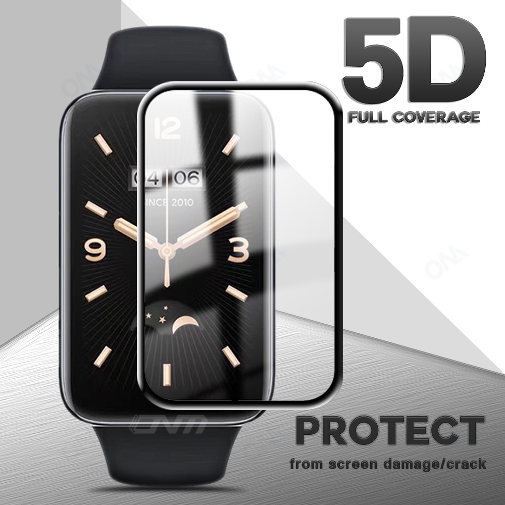 ฟิล์มแก้วนิรภัย 3D สำหรับ for Xiaomi Mi Band 10 9 8 อุปกรณ์เสริมป้องกันหน้าจอเต็มรูปแบบสำหรับ for MiBand 7 6 5 4