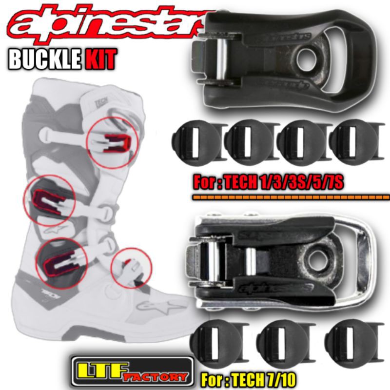 Alpinestars TECH 1/3/3S/5/7S-7 10 ชุดหัวเข็มขัด สําหรับรองเท้าบูท