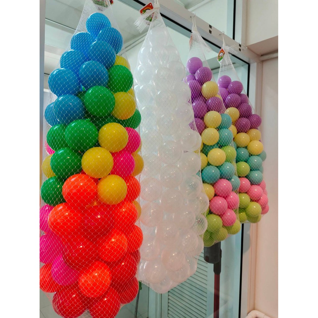 ลูกบอล หลากสีสัน ช่วยส่งเสริมพัฒนาการ การเรียนรู้ การมองเห็น และกล้ามเนื้อ/จำนวน100ลูก