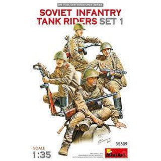 โมเดลประกอบ MiniArt 1/35 MI35309 SOVIET INFANTRY TANK RIDERS SET 1