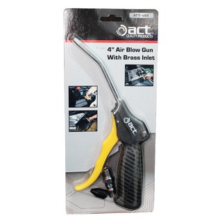 ACT ปืนฉีดลม นำเข้าจากไต้หวัน รุ่น ACT-4AB ยาว 4 นิ้ว ปรับความแรงของลมได้ สีดำ air blow gun ปืนเป่าลม ปืนไล่ฝุ่น