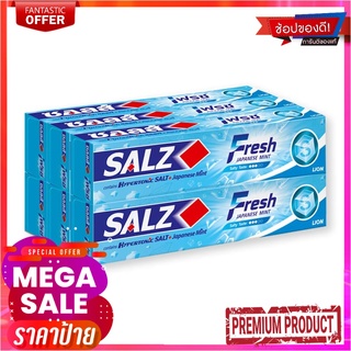 ซอลส์ ยาสีฟัน สูตรเฟรช แจเปนนิส มิ้นท์ ขนาด 90 กรัม แพ็ค 6 กล่องSalz Fresh Toothpaste 90 g x 6