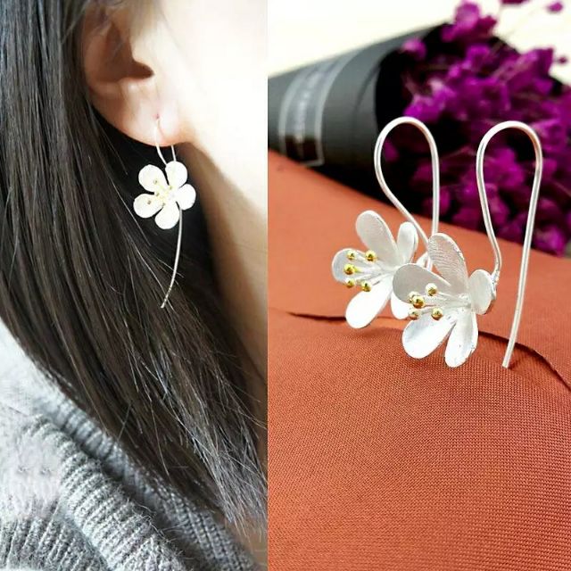 ต่างหูดอกไม้ • Flower Earrings Shopee Thailand 6636