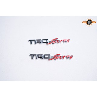 2 ชิ้นรถมอเตอร์โตโยต้า TRD กีฬาโลโก้ยานพาหนะสติ๊กเกอร์โลหะตรา 6.5 เซนติเมตร * 1 เซนติเมตร