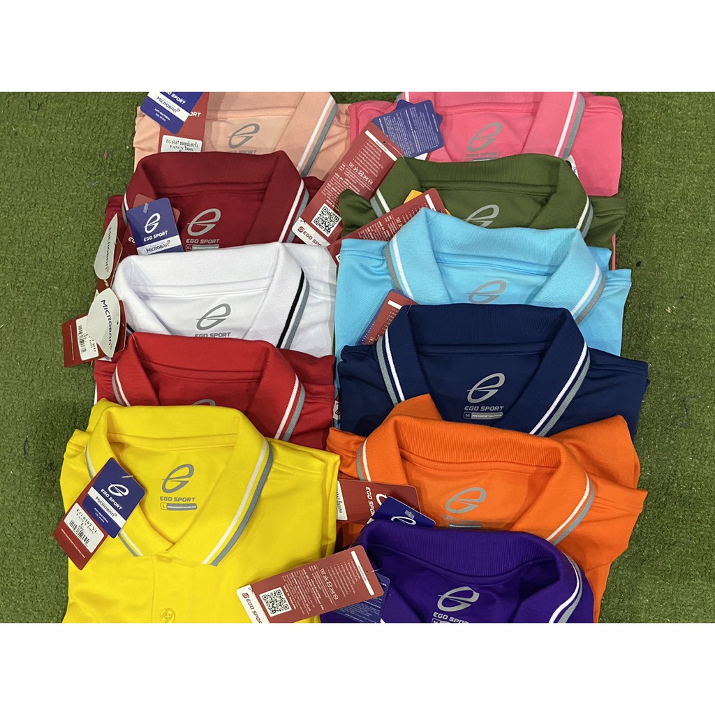 EGO SPORT EG6167  เสื้อโปโลเบสิคชายผ้าตัวใหม่Microbanมี10สีลิ้งนี้มีเหลือง,เขียวการืเด้นลแดง,ชมพูปะการัง