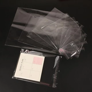 ถุงแก้วฝากาว OPP ขนาดใหญ่ (แพค100ใบ) ซองพลาสติกใส