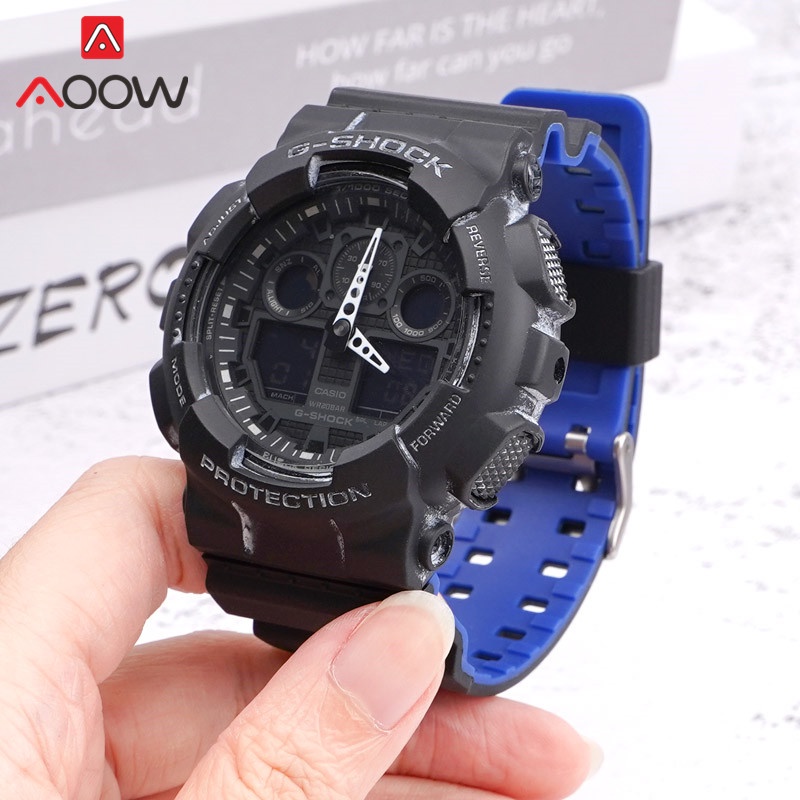 สายนาฬิกาข้อมือเรซิ่น TPU เนื้อแมตต์ กันน้ํา แบบเปลี่ยน สําหรับ Casio G-SHOCK GA-100 110 GD-120 GLS-100