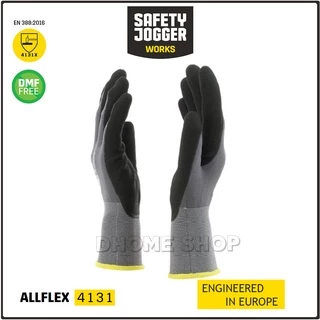 SAFETY JOGGER ถุงมือไนล่อน เคลือบไนไตรโฟม รุ่น ALLFLEX 4131 ทนต่อน้ำมัน ระบายอากาศดี กระชับมือ หยิบจับสิ่งของได้ง่าย
