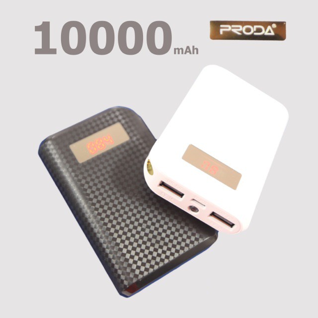 Remax Proda : แบตสำรอง Power bank 10000 mAh with LCD