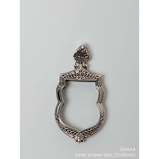 SEMA4Silver925 Sema amulet casing 27x35mm กรอบเสมา4 เงินแท้925