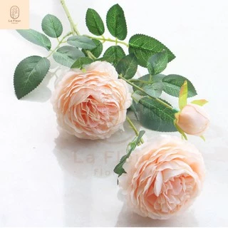 ดอกไม้ประดิษฐ์ ช่อดอกโบตั๋น 3 ดอก 6 สี ดอกไม้ปลอม ดอกโบตั๋นประดิษฐ์ ดอกไม้ประดิษฐ์ ตกแต่งบ้าน ตกแต่งห้อง ใส่แจกัน