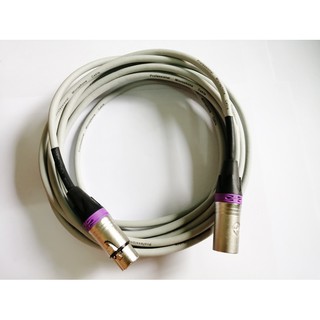 สายไมค์XLR Cable Stereo สายสีเทา หัวคละสี