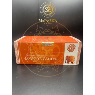 ธูปกำยานอินเดีย MYSORE SENDAL 1กล่องใหญ่ มี12กล่องเล็ก 1 กล่องเล็ก มี14ก้าน นำเข้าแท้จากอินเดีย ราคา 380