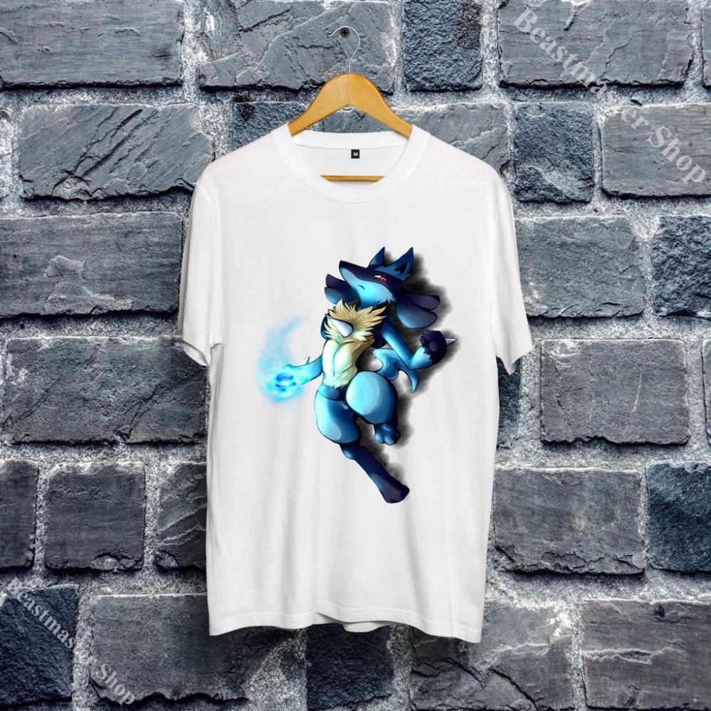 เสื้อ Lucario Unisex - เสื้อยืด Lucario Mega - Unisex Lucario บุคลิกภาพ - LCR-003