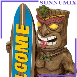 [Sunnimix] พร็อพประติมากรรมเรซิ่นรูปปั้น Tiki สําหรับตกแต่งสํานักงานสํานักงาน