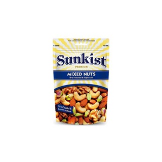 ซันคิสท์ มิกซ์นัทอบเกลือ รสเค็มน้อย 150 ก. Sunkist Dry roasted & Light salt Mixed Nuts 150 g.