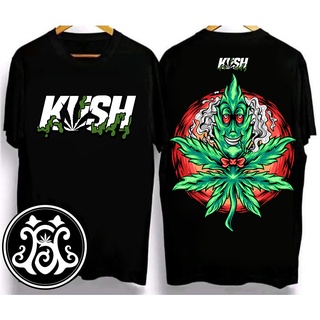 เสื้อยืดแขนสั้นลําลอง ผ้าฝ้าย พิมพ์ลาย Kush แฟชั่นฤดูร้อน สําหรับผู้ชาย