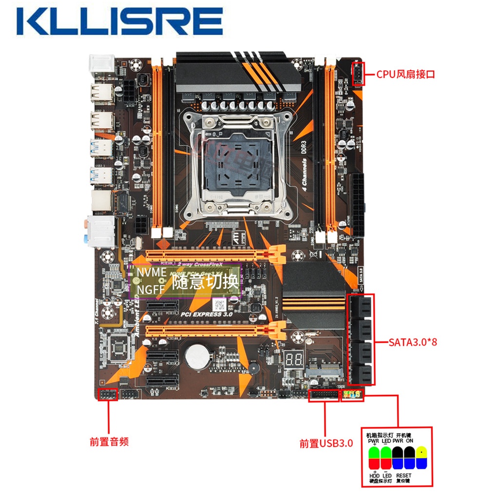เมนบอร์ด X99 พร้อม CPU สำหรับประกอบเครื่อง X99 LGA 2011-3 Xeon E5 ...