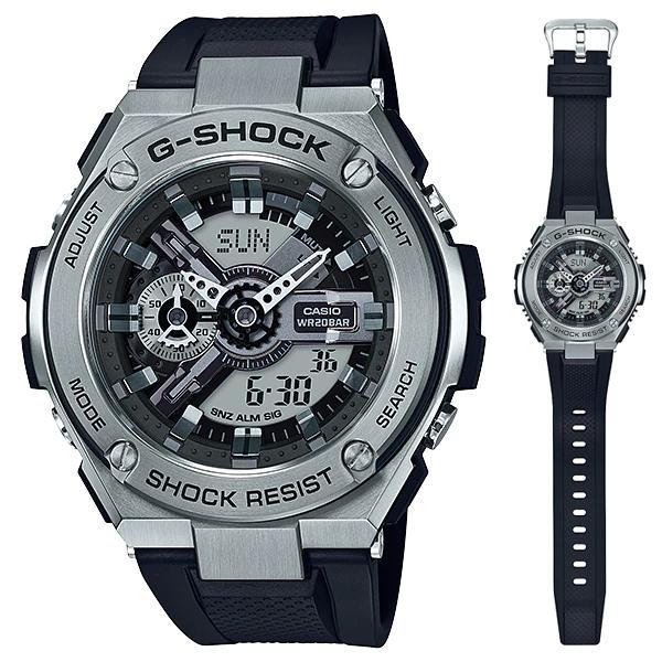Casio G-shock G-STEEL นาฬิกาข้อมือชาย 2 ระบบ สายยางเรสิ้น รุ่น GST-410-1A
