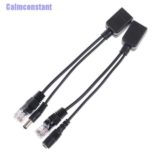 Ca&gt; อะแดปเตอร์แยกสายเคเบิล Poe Passive Power Over Ethernet 1 ชุด