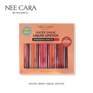 ลิปกลอส N976 NEE CARA  WATER SHINE LIQUID LIPSTICK MATTE N976 นีคาร่า ลิปสติก แบบจุ่มเนื้อแมท