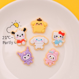 SANRIO อุปกรณ์เสริมเรซิ่น รูปการ์ตูนซานริโอ้ สําหรับทําครีม เจล ตกแต่งผม คุกกี้ DIY