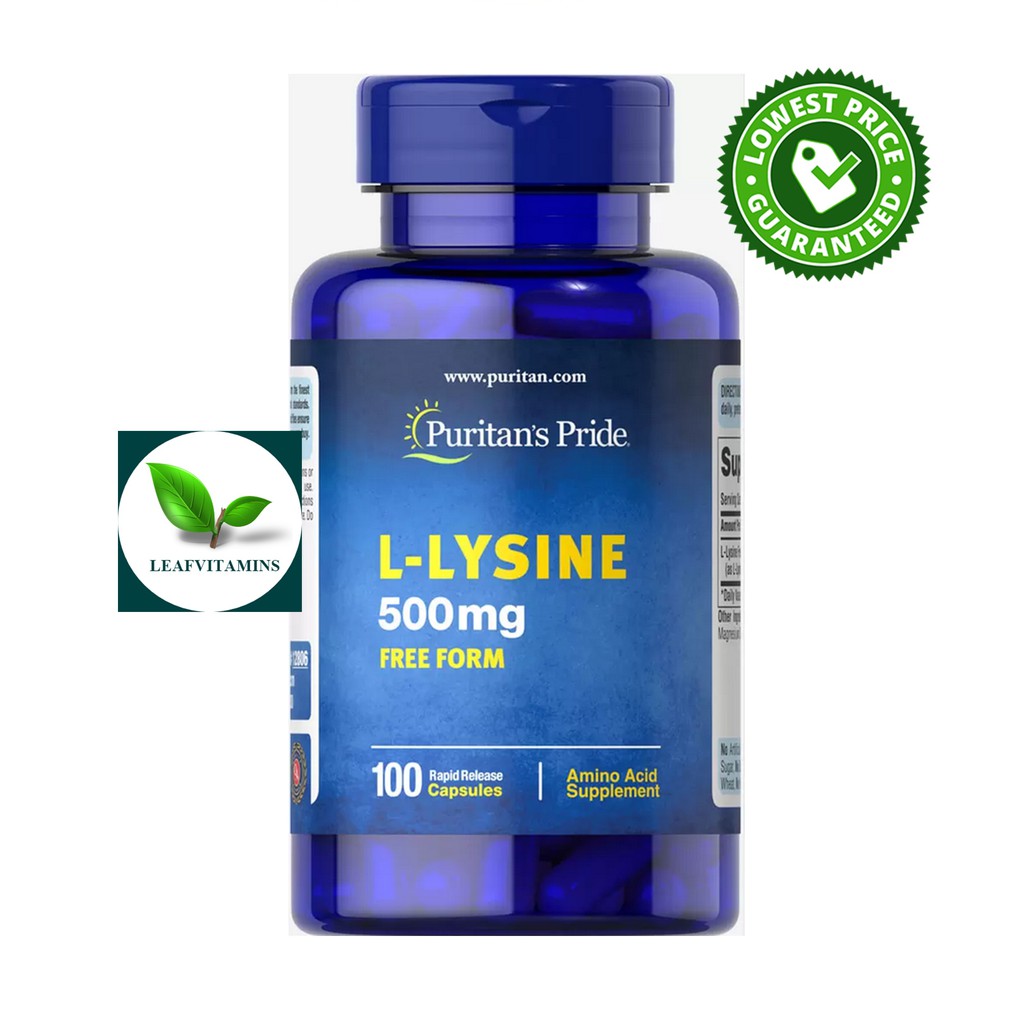 Puritan's Pride L-Lysine 500 mg / 100 Capsules