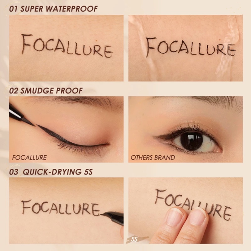 Suake อายไลเนอร์ เนื้อบาง แห้งเร็ว กันน้ํา ติดทนนาน 2 สี ราคา ถูกที่สุด ดีลบีเคเค แกลเลอรีภาพที่ 5