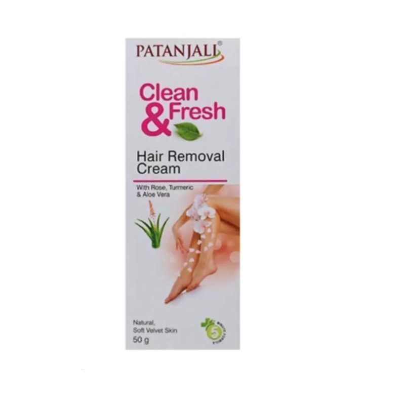 Patanjali Clean And Fresh Hair Removal Cream 50G Pack Of 2 Shopee