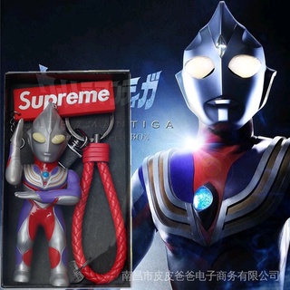 พวงกุญแจรถยนต์ จี้ตุ๊กตาการ์ตูน Cyro Ultraman Diga ขนาดเล็ก เหมาะกับของขวัญ สําหรับเด็กผู้ชาย และผู้หญิง