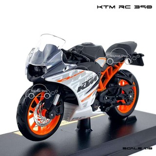 MAISTO โมเดลรถมอเตอร์ไซค์ KTM RC 390 ทำจากเหล็ก สัดส่วน 1:18