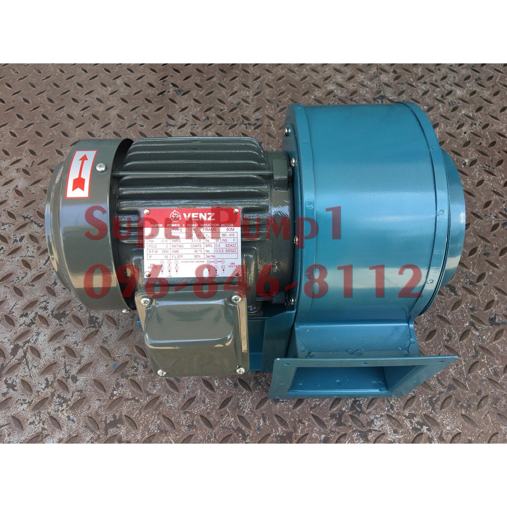 VENZ BLOWER โบลเวอร์ SC-164 MOTOR 1/4HP 4P 2สาย ใบพัด 6" ( สินค้ารับประกัน 1 ปี )