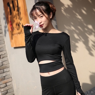 เสื้อใส่วิ่งแขนยาวรุ่นเกียวนิ้วกันแดดกันUV เนื้อผ้านุ่มเบาสบายแห้งไว ใส่ออกกำลัง02