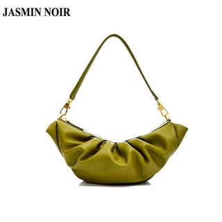 Jasmin Noir กระเป๋าสะพายไหล่กระเป๋าถือสําหรับสตรีหนัง Pu Tote