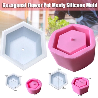 Silicone Concrete Succulent Plant Flower Pot Ashtray Candle Holder DIY Mold Home Decor