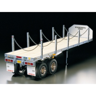 🏁 TAMIYA 56306 ชุดคิท FLATBED SEMI-TRAILER สำหรับ 1/14 SCALE RADIO CONTROL TRACTOR TRUCK ต้องไปสร้างและทำสีเอง