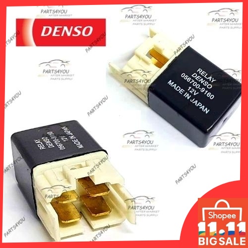โคมไฟ DENSO 4 PIN RELAY/ AIRCOND RELAY / POWER RELAY 056700-9160 FUEL PUMP RELAY / MULTI USE RELAY
