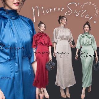 พร้อมส่ง🏫••MiRRoRSiSTER’s NaNaNi SaTiN DReSS 🏣b10525.6