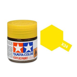 สีสูตรน้ำทามิย่า Tamiya Acrylic X24 Clear Yellow 10ml