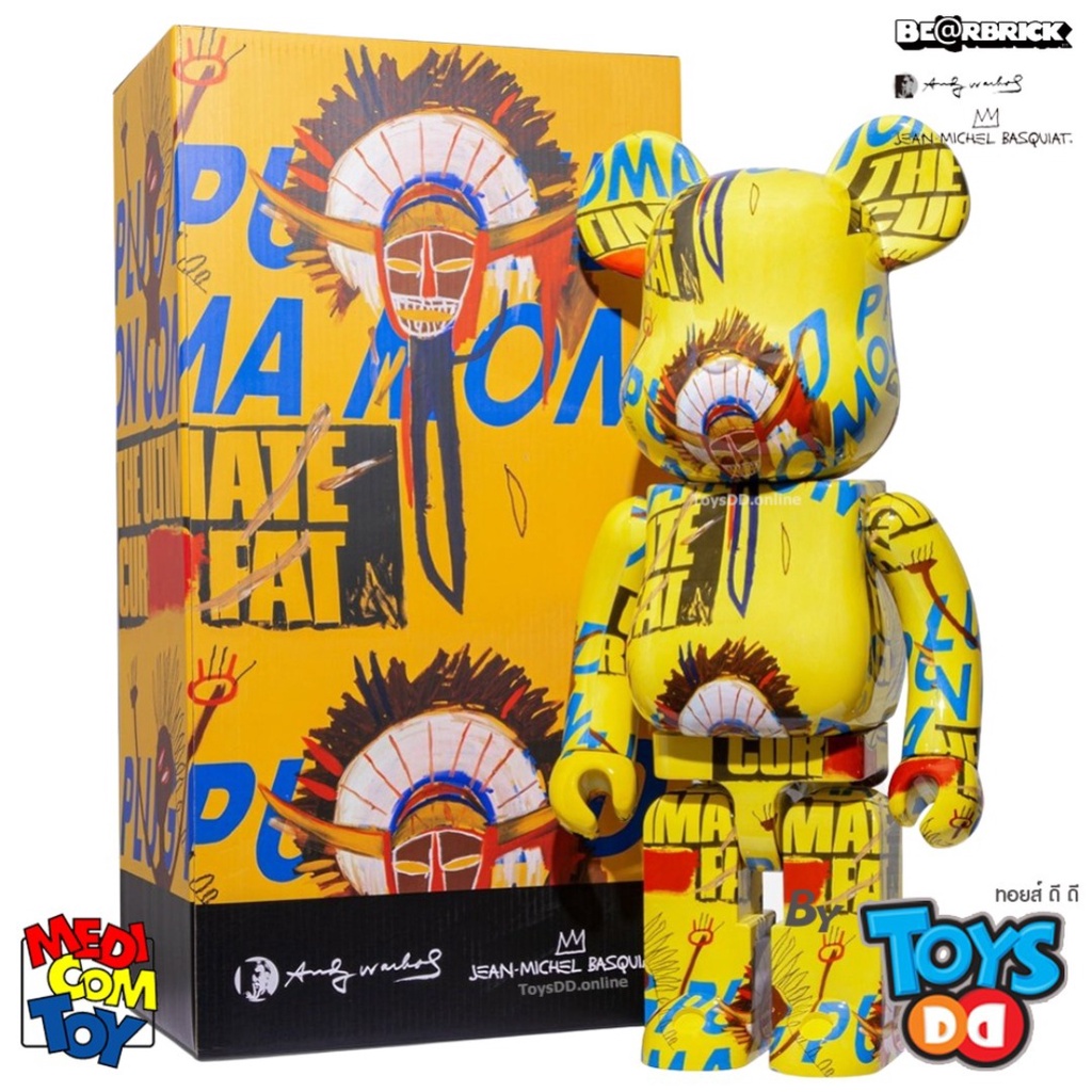 Be@rbrick 1000% 400+100% Andy Warhol × JEAN-MICHEL BASQUIAT #3