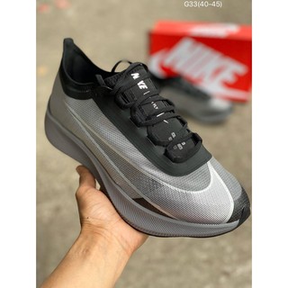 รองเท้าวิ่งไนกี้_Nike Zoom Fly3 Grey-Black size 36-45 รุ่นยอดนิยม