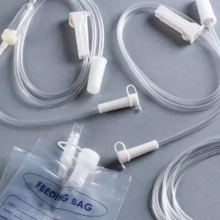 สายให้อาหารผู้ป่วย ชนิดมีกระเปาะ Enteral Feeding Set with dripchamber ยกแพค 20 ชิ้น
