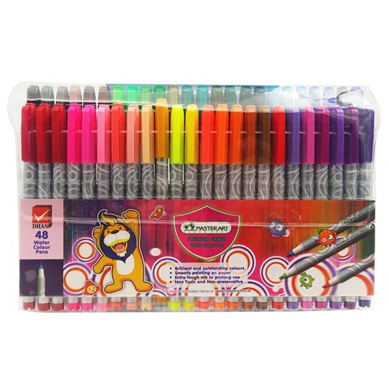 สีเมจิก 48 สี ปากกาสีน้ำ ปากกาเขียน MindMap มาสเตอร์อาร์ต Master Art Water Color Pens