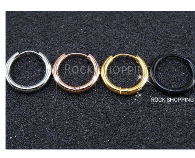 STR3 จิวหูห่วงสแตนเลส(หนา 2.5 มิล) (ราคา 1ชิ้น) วัดความกว้างที่ขอบใน