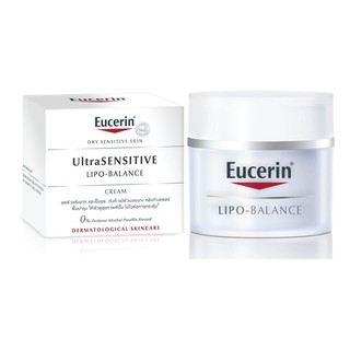 🔥Eucerin Ultrasensitive Lipo-Balance 50 ml.🔥ด้วย Ceramilde ช่วยเพิ่มความชุ่มชื่นสู่ผิว สมานผิวที่แห้ง ลอก เป็นขุย